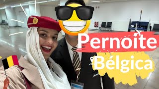 Vlog Pernoite na Bélgica  Rotina Comissária de Bordo Emirates [upl. by Aretha]