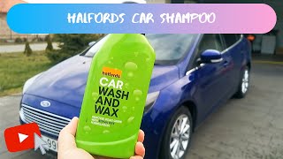 Halfords Car Wash and Wax shampoo test [upl. by Nilram323]