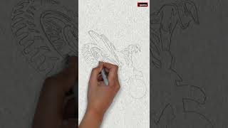 ASMR Sketching Nose wheelie Advanced riding techniques [upl. by Enneite]