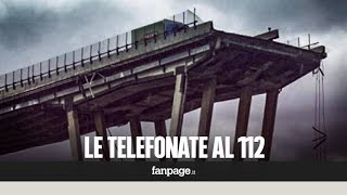 Crollo Genova gli audio delle telefonate al 112 quotÈ venuto giù il ponte Morandi fate prestoquot [upl. by Gyatt126]