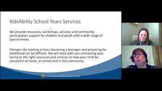 KidsAbility School Years quotGetting Startedquot Workshop [upl. by Etteniuq]