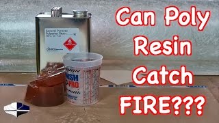 Can Polyester Resin Catch Fire Doing Fiberglass [upl. by Mycah772]