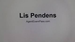 201 lis pendens Free Real Estate License Exam Words Questions AgentExamPasscom [upl. by Kleeman947]