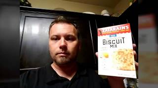 NEW PRODUCT review Zatarains Garlic Cheddar Biscuits [upl. by Panayiotis]