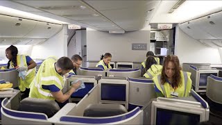 United — Onboard cleaning procedures to keep customers and employees safe [upl. by Anitirhc]