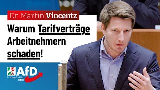 Warum Tarifverträge Arbeitnehmern schaden – Dr Martin Vincentz AfD [upl. by Seroka]