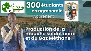 Production de la mouche soldat noire et du Gaz Méthane  300 étudiants en agronomie apprennent [upl. by Thurstan]