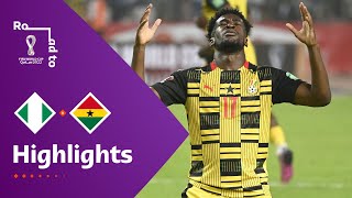 Nigeria v Ghana  FIFA World Cup Qatar 2022 Qualifier  Match Highlights [upl. by Airdnat]