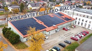 Uniwersytet BielskoBialski  instalacja fotowoltaiczna [upl. by Lurie569]