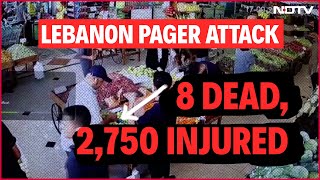 Lebanon Pager Explosion  8 Dead 2750 Injured As Pagers Explode Across Lebanon  Pager Lebanon [upl. by Barnie344]