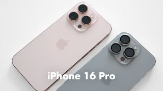 iPhone 16 Pro Unboxing ASMR Desert Titanium 512GB  Accessories Aesthetic [upl. by Skerl]