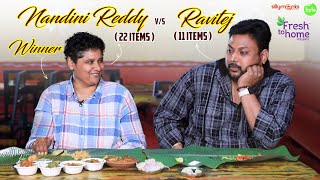 Ravi Vs Nandini Reddy  Authentic Telugu Food  Palle Vindu  Street Byte  Silly Monks [upl. by Victoria]