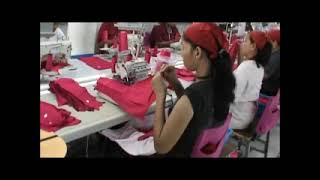 One Piece Flow Process Garment Production Line [upl. by Annayt]