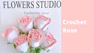 How to Crochet Rose Bouquet ✿ Crochet Flower Bouquet Tutorial [upl. by Jordan114]