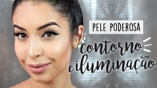 PELE PERFEITA  COMO FAZER CONTORNO E ILUMINAÇÃO [upl. by Yk]