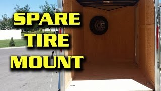 Spare Tire Mount For A Cargo Trailer [upl. by Hgielsel642]