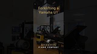 Forklifting a 500lb Yamaha U1  Riverton Piano Company Yamaha piano U1 [upl. by Frangos]