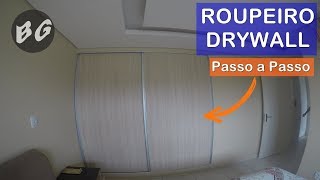 ROUPEIRO de GESSO DRYWALL FINAL DO PASSO A PASSO [upl. by Procora]