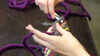 How to Join New Yarn With a Slip Stitch Around the Post of a Single Crochet  Crochet Tutorials [upl. by Nos]