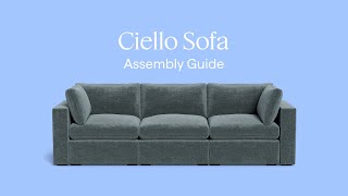 EN Ciello Sofa  Assembly Guide [upl. by Htidirem]