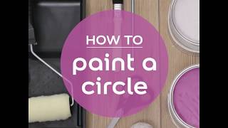 How To Paint A Circle On A Wall  Paint Circle  Dulux [upl. by Gilus]