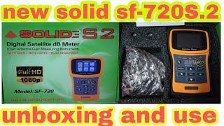 solidsf720 S2 solid sf 720 satellite meter sf720pro solid meter solid s2 sf720 satellite solid 720 [upl. by Ddahc811]