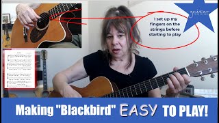 Making “Blackbird” easy to playSecrets of Finger Movements on Acoustic Guitar Classic1 [upl. by Ticknor]