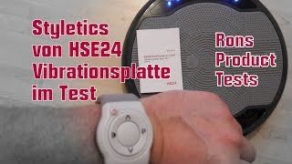 Styletics Vibrationsplatte von HSE24 Schüttel den Speck ist hier das Motto  super Training [upl. by Ogeid]