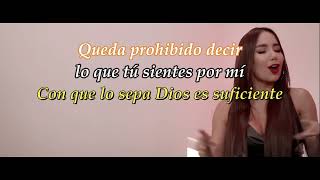 Paola Jara y Franco  Prohibido Video Lyrics Letra [upl. by Akcira]