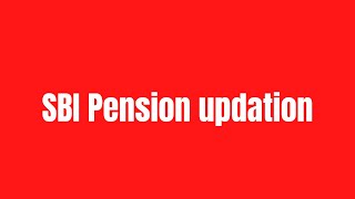 SBI Pension updation [upl. by Llatsyrk248]