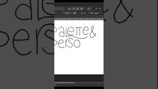 Hand Lettering With A Graphics Tablet shorts [upl. by Hsatan]