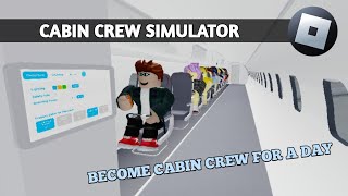 Cabin Crew Simulator Learn to become a good cabin crew  Roblox [upl. by Townsend]