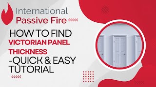 How to find your victorian door panel thickness  quick and easy tutorial [upl. by Alleinnad]