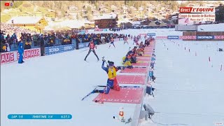 Massstart Femmes Grand Bornand  BIATHLON 2022 [upl. by Kedezihclem]