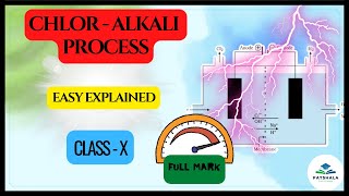 what is Chlor alkali process in Hindi  Class 10 Science CH  2 patshalaclasses [upl. by Launce746]