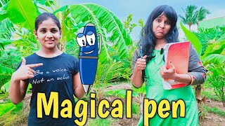 Monika with Magical pen 🎩 🪄 🔮  comedy video  funny video  Prabhu sarala lifestyle [upl. by Roderic]