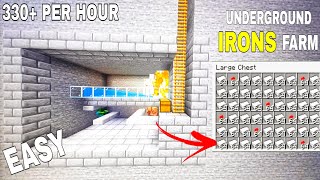 Minecraft Easy Underground IRON Farm 121 Tutorial  new irons farm [upl. by Joash]