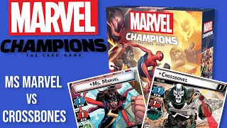 Ms Marvel vs Crossbones Marvel Champions LCG [upl. by Lash]