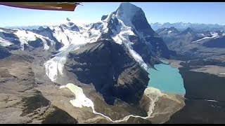 Berg Lake at Mt Robson  Helicopter Flyin then Flyout [upl. by Pierrette]