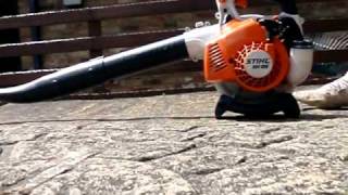 Stihl SH85 BlowerVac Cold Start [upl. by Ahsinra]