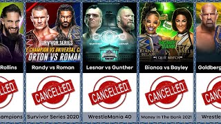 Cancelled WWE PPV Match Cards Compilation [upl. by Tekcirk]