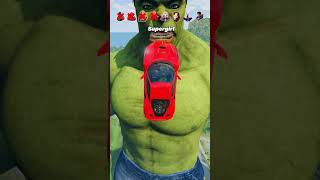 Superheroes Cars vs Hulk 🔥😱 BeamNGDrive shorts beamngdrive beamngshorts hulk marvel dc [upl. by Hachmin]