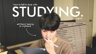 how to FALL IN LOVE with studying again  tips for school [upl. by Ellehcear269]