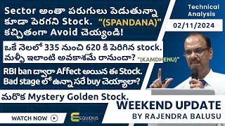 Weekend update by Rajendra Balusu  Four stocks review  Technical analysis [upl. by Ahsel]