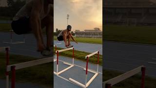 Hurdler jump olympicsport ajayrathee athleticsmeet trackandfield [upl. by Dranyer312]