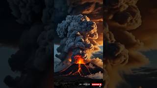 Natures Fury Smoking Volcano and Flowing Lava 🌋🔥 fire valcano shorts youtubeshorts [upl. by Imhskal]