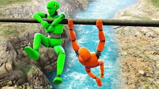 GTA 5 Crash Test Dummy • Crazy Water Ragdolling and Jumps [upl. by Daveda]