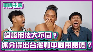 詞語用法大不同？你們分得出台灣和中國用語嗎？｜阿嘟主義｜布萊克薛薛 [upl. by Enimisaj656]