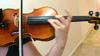 VITALI CHACONNE Violin Solo Excerpt played on Modern Stradivarius violin [upl. by Jezreel786]