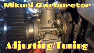 MIKUNI CARBURETOR ADJUSTING AND TUNING [upl. by Sibilla826]